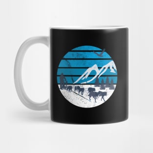 Dog Sledding Sleigh Sled Rides Mushing Winter Sports Mug